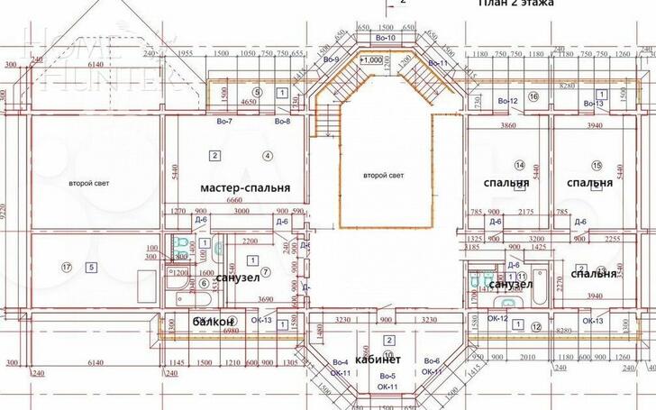 2-этажный коттедж 800 м² с отделкой