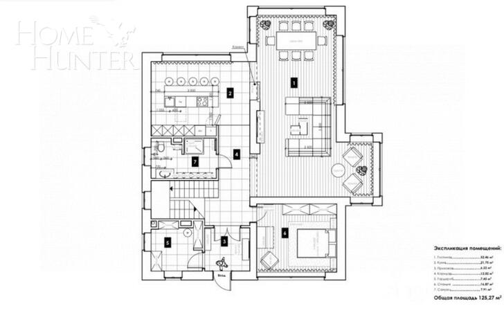 2-этажный коттедж 650 м² с отделкой