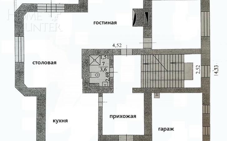 2-этажный коттедж 368.5 м² с отделкой