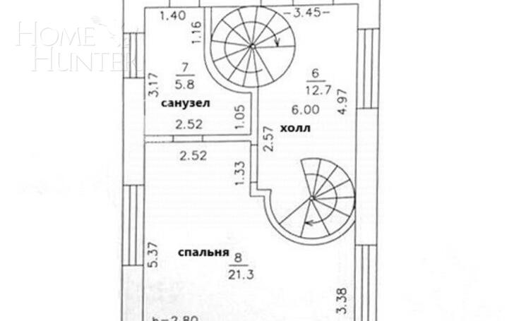 3-этажный коттедж 157.9 м² с отделкой