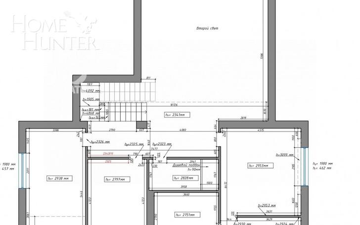 2-этажный коттедж 364 м² с отделкой
