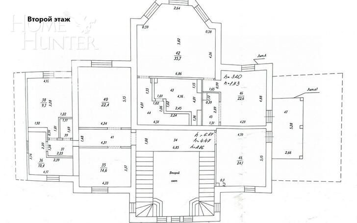 2-этажный коттедж 700 м² с отделкой