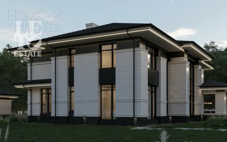 2-этажный коттедж 560 м² без отделки