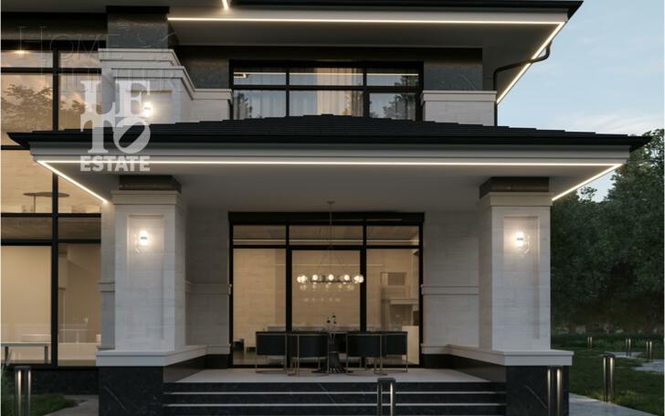 2-этажный коттедж 560 м² без отделки