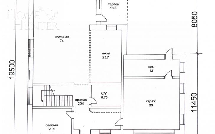 2-этажный коттедж 500 м² без отделки
