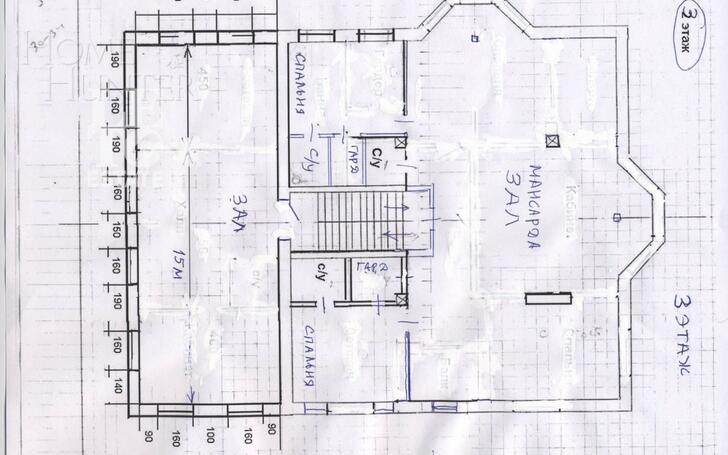 3-этажный коттедж 1 319 м² с отделкой