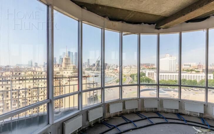 5-КОМН. ПЕНТХАУС БЕЗ ОТДЕЛКИ 255 М² НА 12 ЭТАЖЕ