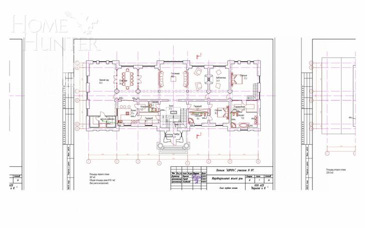 2-этажный коттедж 1 050 м² без отделки