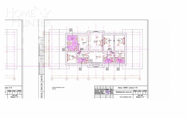 2-этажный коттедж 1 050 м² без отделки