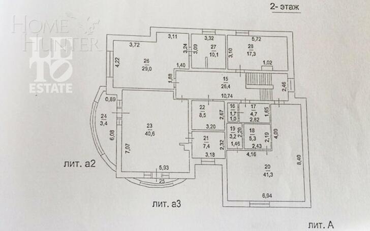 2-этажный коттедж 850 м² без отделки