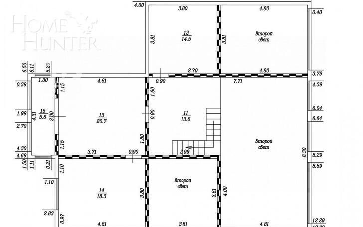 2-этажный коттедж 400 м² с отделкой