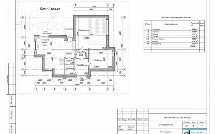 2-этажный коттедж 1 000 м² без отделки
