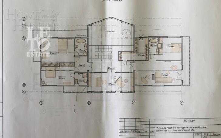 2-этажный коттедж 432.7 м² без отделки