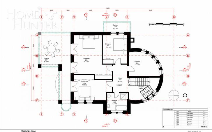 2-этажный коттедж 303 м² без отделки