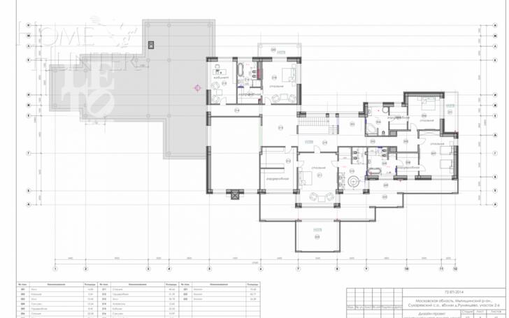 2-этажный коттедж 1 000 м² без отделки