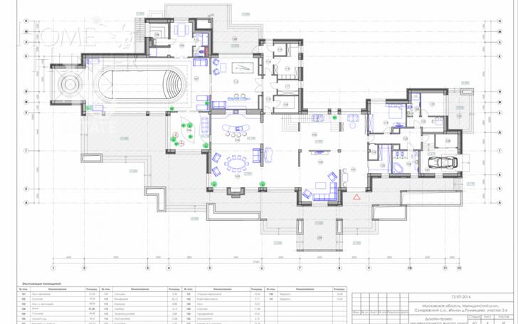 2-этажный коттедж 1 000 м² без отделки