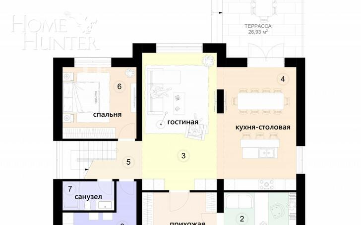 2-этажный коттедж 307 м² без отделки