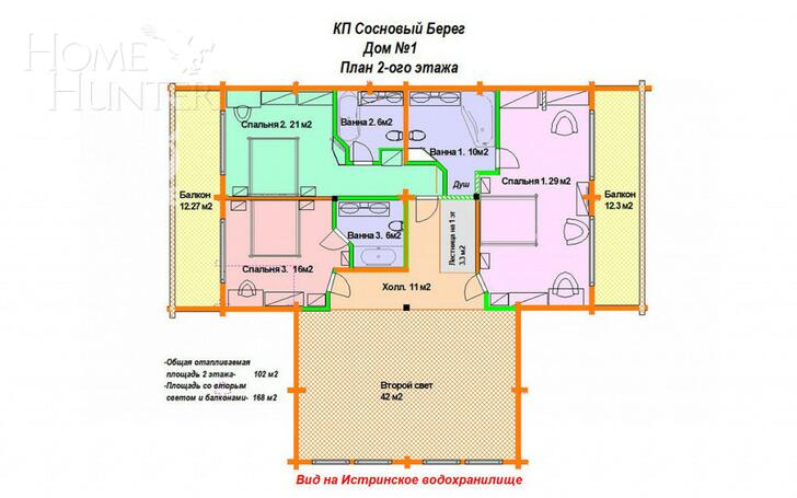 2-этажный коттедж 400 м² с отделкой