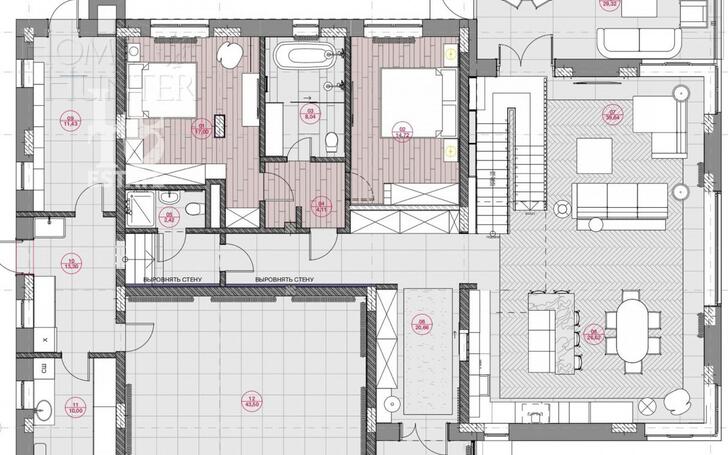 2-этажный коттедж 418.23 м² без отделки