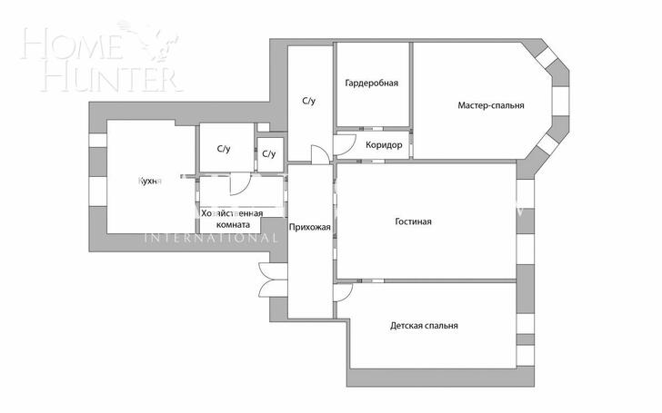 3-КОМН. КВАРТИРА С ОТДЕЛКОЙ 136.9 М² НА 6 ЭТАЖЕ