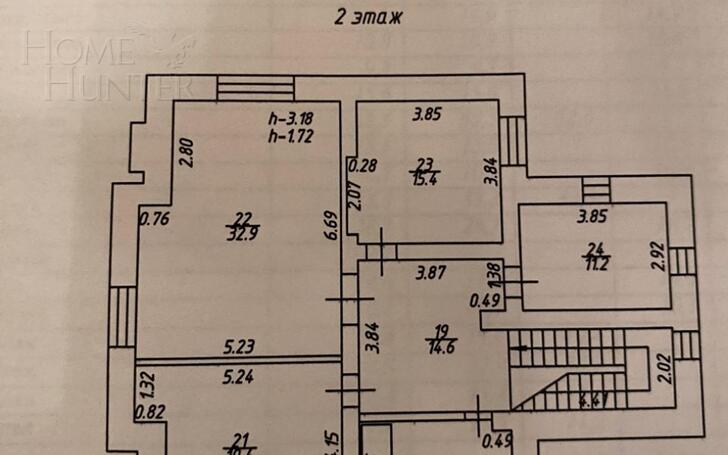 2-этажный коттедж 397.6 м² с отделкой
