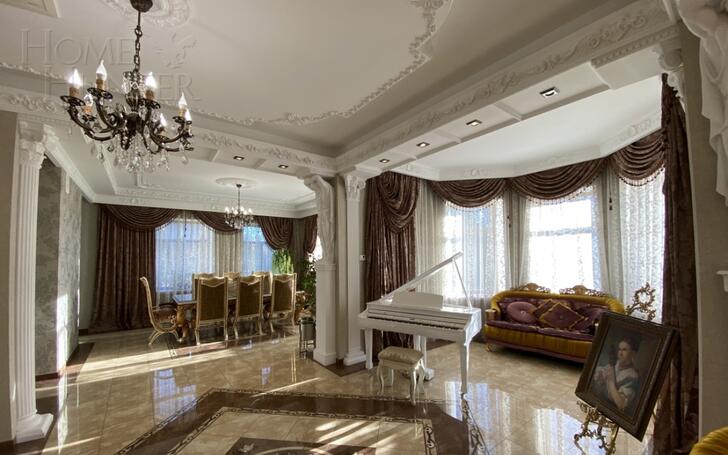 2-этажный коттедж 800 м² с отделкой