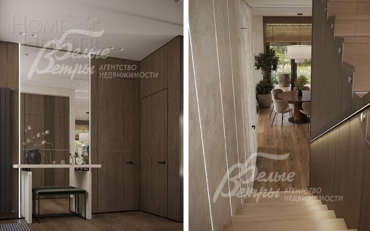 2-этажный коттедж 188 м² с отделкой