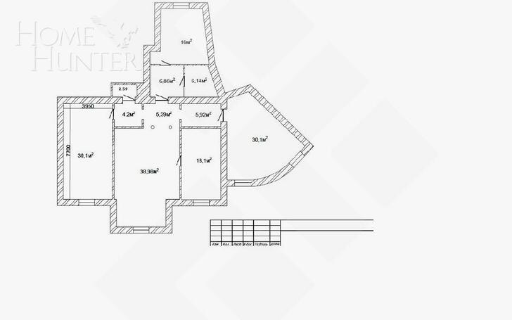 4-КОМН. КВАРТИРА С ОТДЕЛКОЙ 163 М² НА 3 ЭТАЖЕ