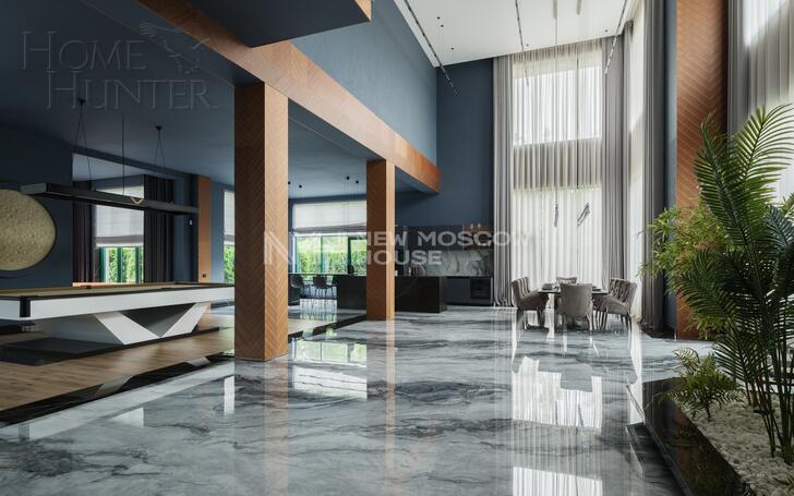 2-этажный коттедж 905.4 м² с отделкой
