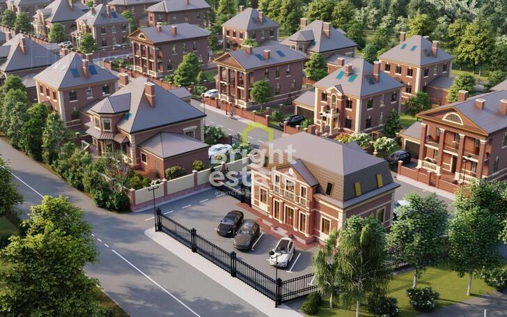 2-этажный коттедж 350 м² без отделки