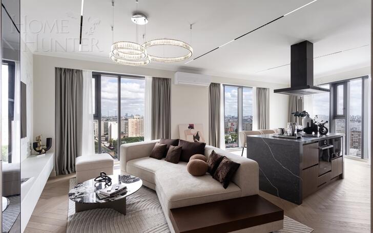 4-КОМН. КВАРТИРА С ОТДЕЛКОЙ 130 М² НА 21 ЭТАЖЕ