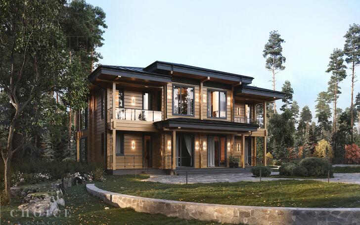 КОТТЕДЖ 550 м² с отделкой