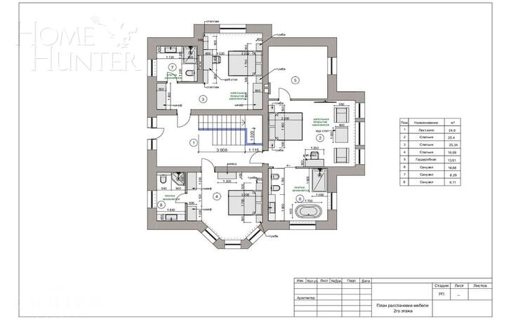 2-этажный коттедж 382 м² без отделки