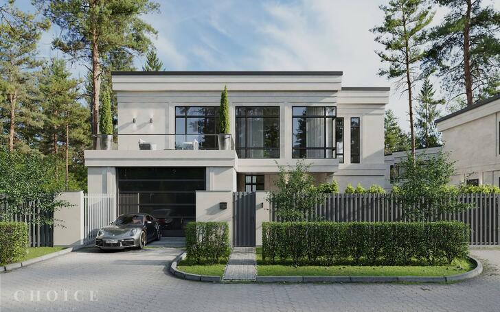 2-этажный коттедж 520 м² без отделки