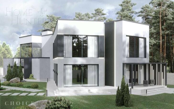 2-этажный коттедж 900 м² без отделки