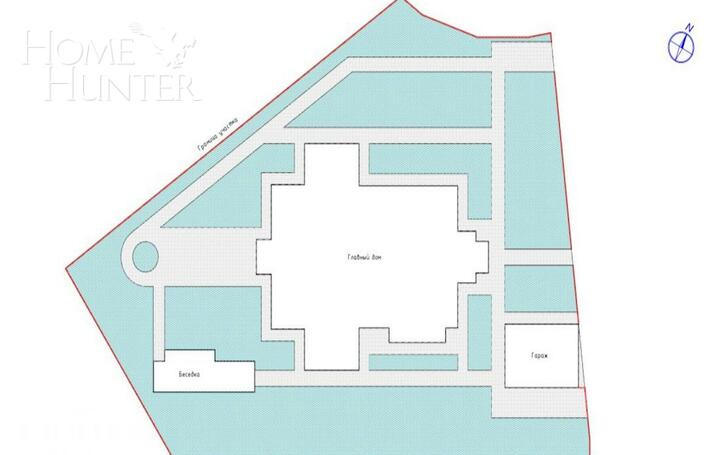 2-этажный коттедж 700 м² без отделки
