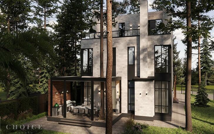 3-этажный коттедж 420 м² с отделкой