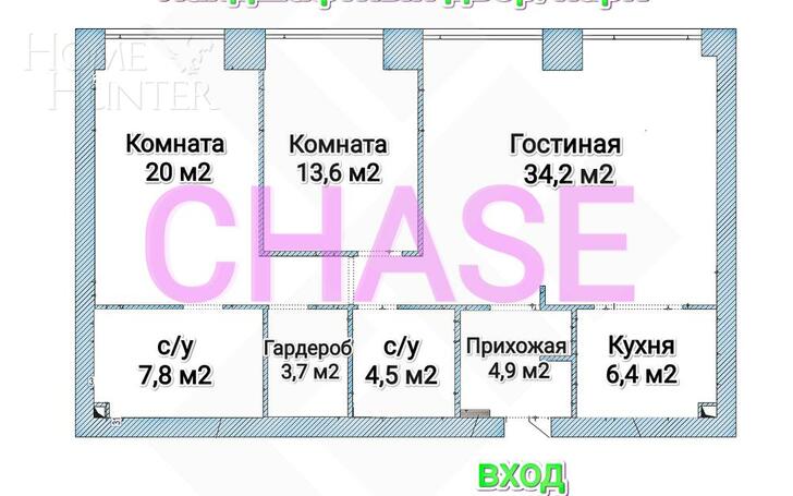 3-КОМН. КВАРТИРА С ОТДЕЛКОЙ 95.2 М² НА 5 ЭТАЖЕ