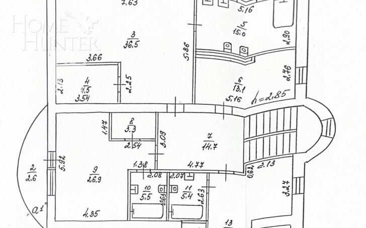 2-этажный коттедж 600 м² с отделкой