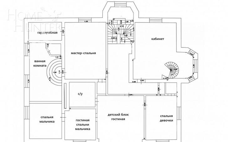 2-этажный коттедж 781 м² с отделкой