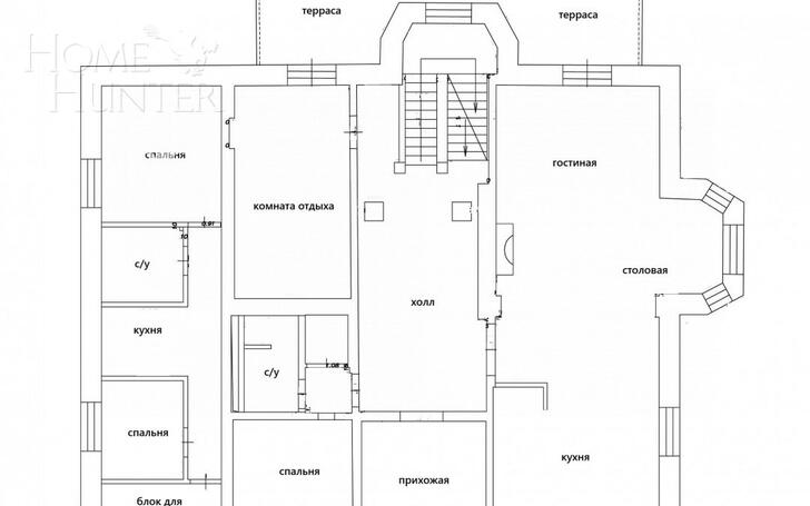 2-этажный коттедж 781 м² с отделкой