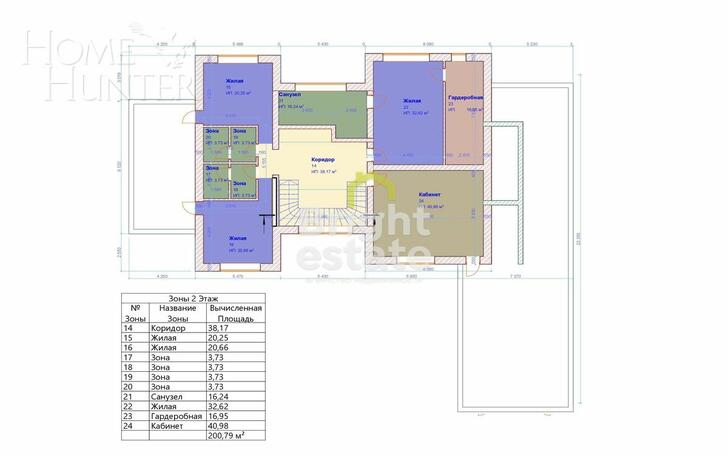 2-этажный коттедж 583.7 м² с отделкой