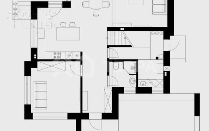 3-этажный коттедж 290 м² без отделки