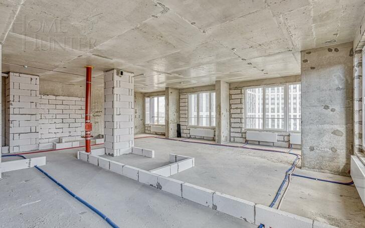 4-КОМН. КВАРТИРА БЕЗ ОТДЕЛКИ 106 М² НА 17 ЭТАЖЕ