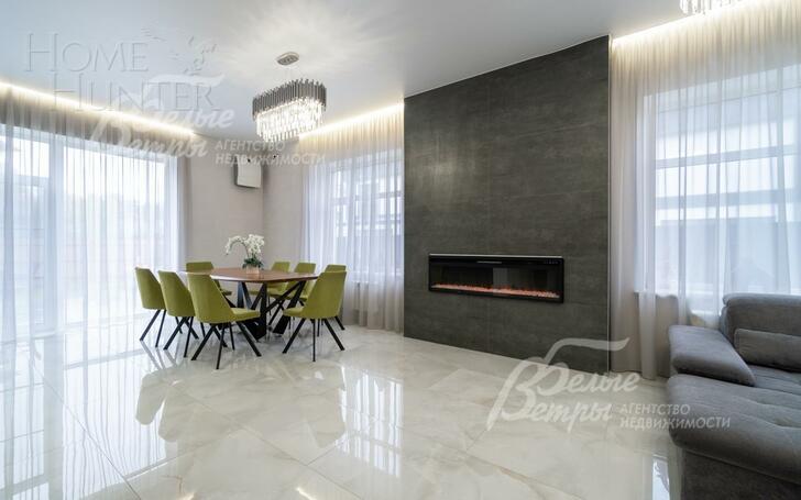 2-этажный коттедж 220 м² с отделкой
