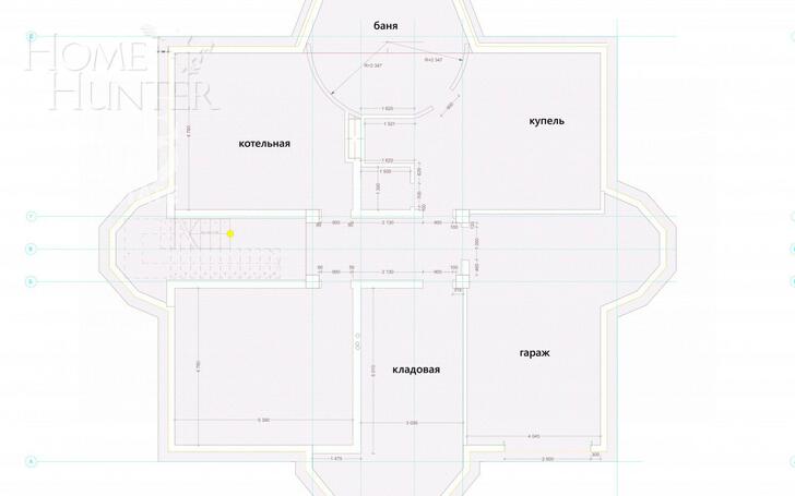 2-этажный коттедж 460 м² без отделки