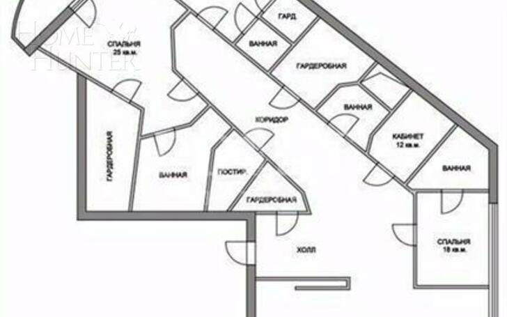 5-КОМН. КВАРТИРА С ОТДЕЛКОЙ 290 М² НА 2 ЭТАЖЕ