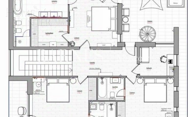 2-этажный коттедж 340 м² с отделкой