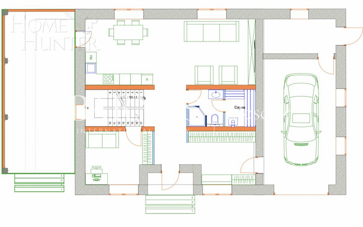 2-этажный коттедж 300 м² без отделки