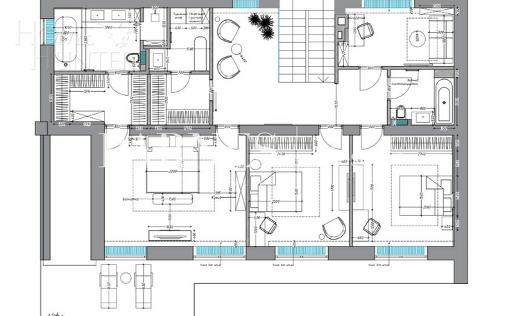 2-этажный коттедж 347 м² без отделки